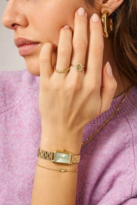 MY-Armband met mint groene steen