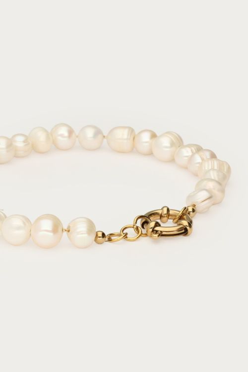 MY-Armband met natuurlijke parels en slotje