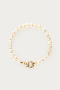 MY-Armband met natuurlijke parels en slotje