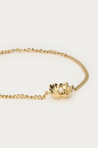 MY-Armband met ranonkel bloem en imitatieparel
