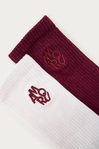 Burgundy sokken set Amour
