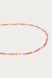 MY-Ciao ketting met roze en oranje kralen