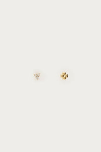 MY-Oor piercing set met klaver en strass steen