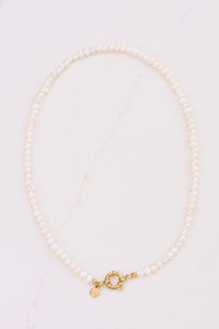 MY-Ketting met slotje en zoetwaterparels