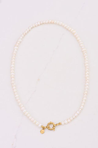MY-Ketting met slotje en zoetwaterparels