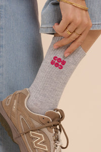 Sokken Cou Cou Grey Pink