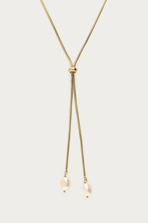 MY-Lange y-ketting met zoetwaterparels
