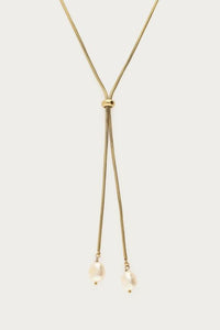 MY-Lange y-ketting met zoetwaterparels