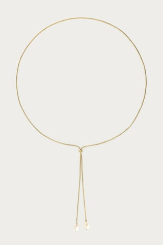MY-Lange y-ketting met zoetwaterparels