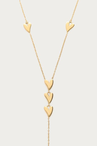 MY-Lange ketting y-vorm met hartjes
