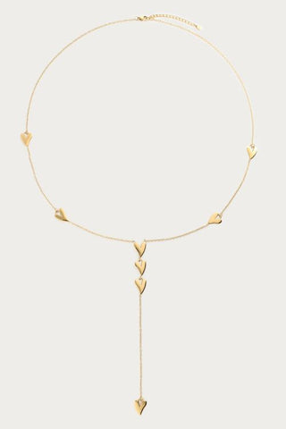 MY-Lange ketting y-vorm met hartjes