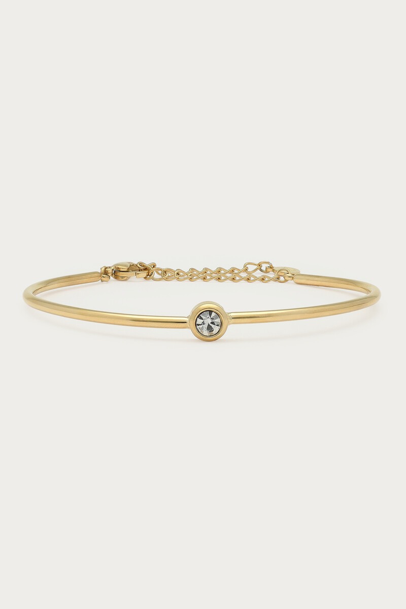 MY-Magical bangle met strass steen dot