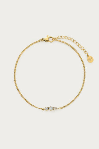 MY-Magical armband met drie strass stenen