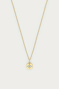 MY-Magical ketting met bloem en strass steen