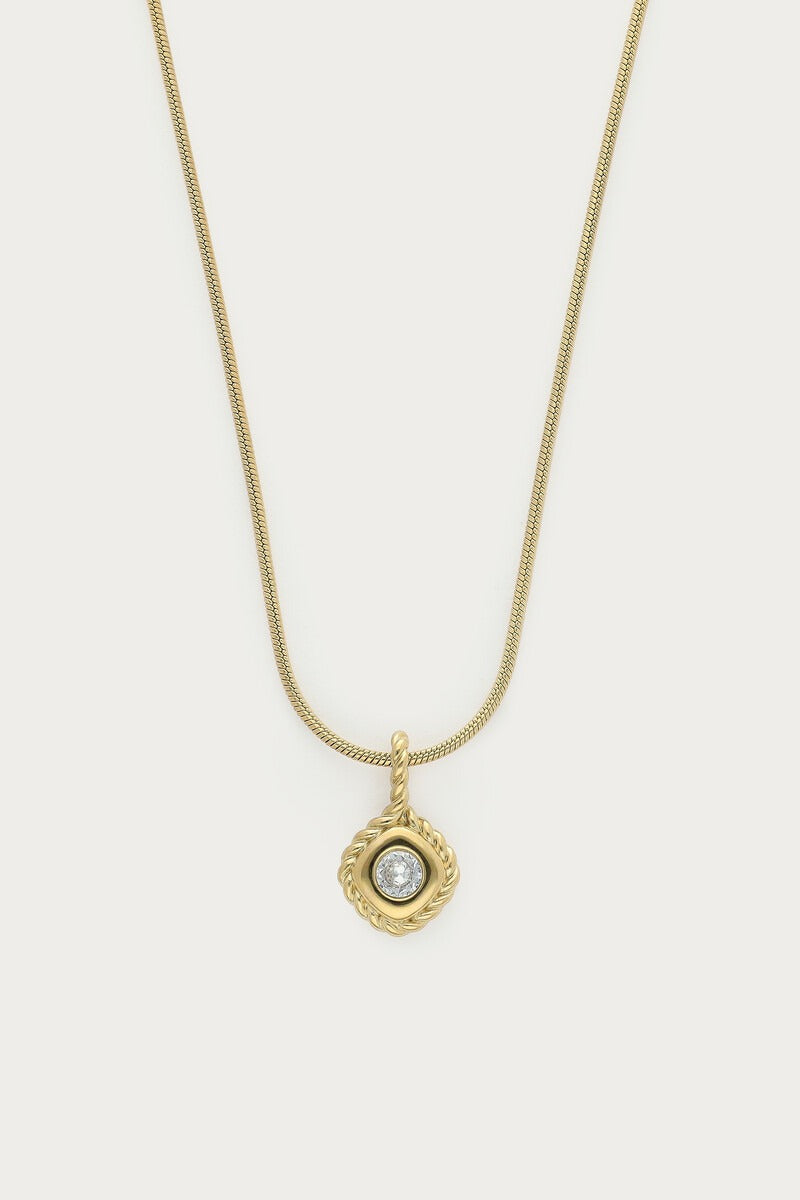 MY-Magical vintage ketting met strass steen