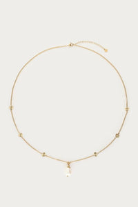 MY- Midnight lange ketting met zoetwaterparel