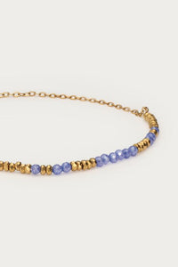 MY - Minimalistische armband met blauw kralen