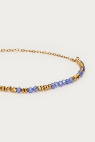 MY - Minimalistische armband met blauw kralen