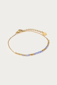 MY - Minimalistische armband met blauw kralen