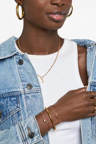 MY- Minimalistische dubbele armband met ovalen schakel