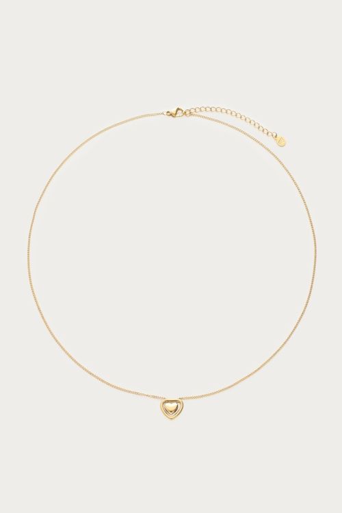 MY -  Minimalistische ketting met dubbel hartje