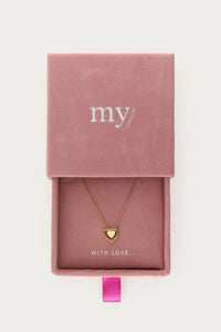 MY -  Minimalistische ketting met dubbel hartje