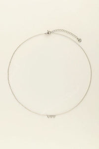 MY-Kettingen set drie hartjes - ZILVER