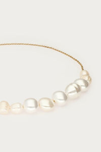 MY-Ketting met grove zoetwaterparels