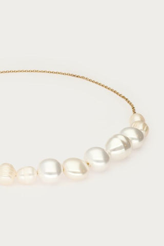 MY-Ketting met grove zoetwaterparels