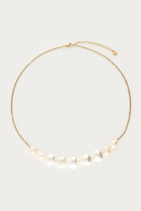 MY-Ketting met grove zoetwaterparels
