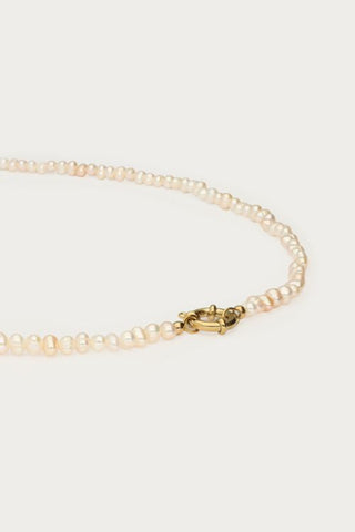 MY-Ketting met slotje en zoetwaterparels medium