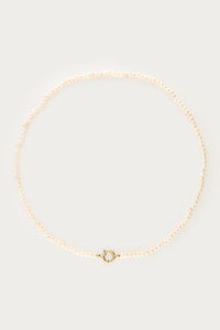 MY-Ketting met slotje en zoetwaterparels medium