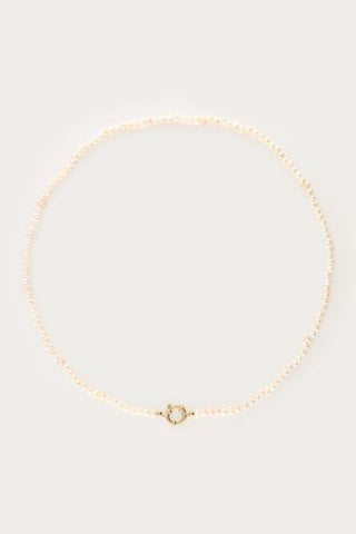 MY-Ketting met slotje en zoetwaterparels medium