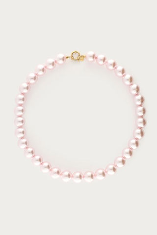 MY-Ketting met licht roze glas parels