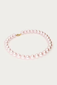 MY-Ketting met licht roze glas parels