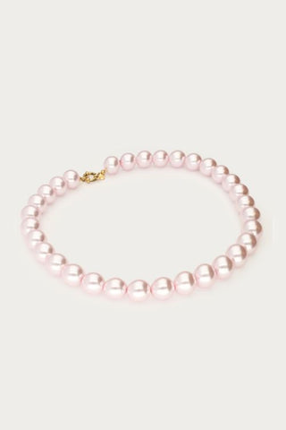 MY-Ketting met licht roze glas parels