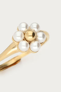 MY-Ring met zoetwaterparel bloem