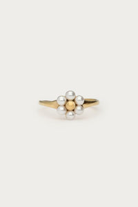 MY-Ring met zoetwaterparel bloem