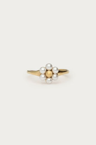MY-Ring met zoetwaterparel bloem