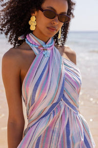 MY - Tropical blauwe kralen ketting