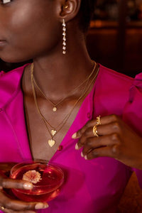 MY- Midnight ketting cirkel met strass