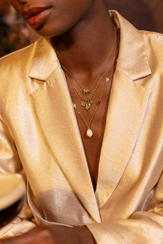 MY- Midnight ketting met strass ringen