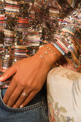 MY-Magical armband met drie strass stenen