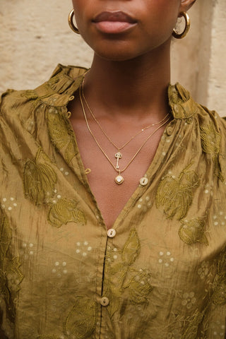 MY-Magical vintage ketting met strass steen
