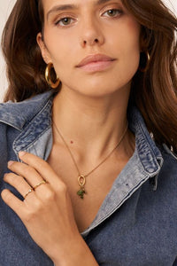 MY -  Sunrocks ketting met zon en groene kralen