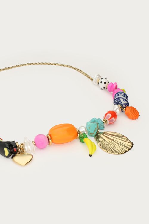 MY-Tropical kralen ketting met toekan