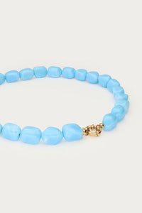 MY - Tropical blauwe kralen ketting