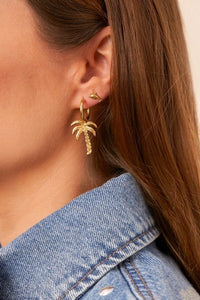 MY - Tropical oorringen met palmboom
