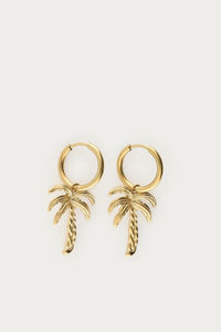 MY - Tropical oorringen met palmboom