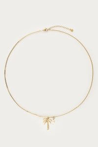 MY-Tropical lange ketting met palmboom